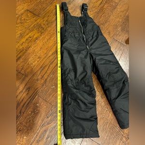 White Sierra Kids Black Snow Bib Pants